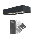 TEGEL: 800-lumen solar LED wall light with IR sensor. RAL 7016