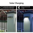 TEGEL: 800-lumen solar LED wall light with IR sensor. RAL 7016
