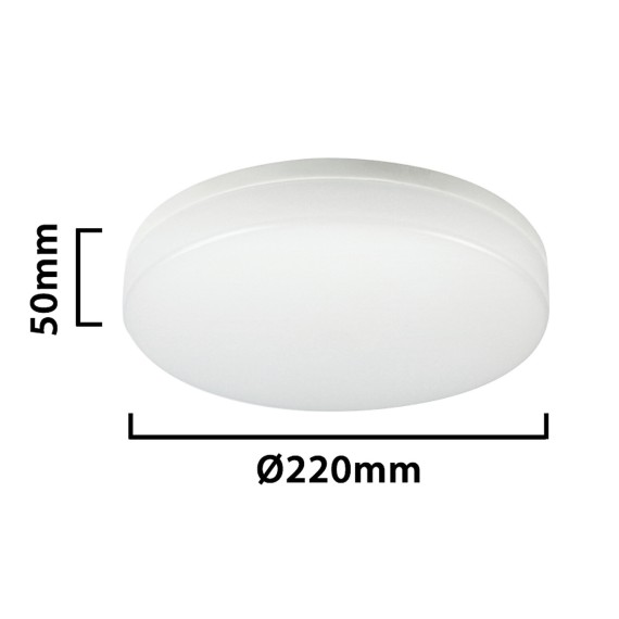 POLESTAR: Plafoniera tonda LED IP65, 1500...