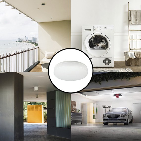 POLESTAR: Plafoniera tonda LED IP65, 1500...