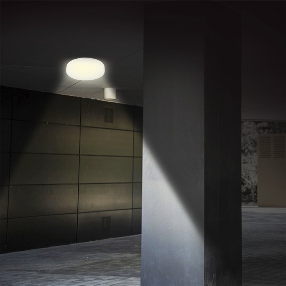POLESTAR: Plafoniera tonda LED IP65, 1500...