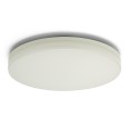 POLESTAR XL: Plafoniera tonda LED IP65, 2400 lumen, diametro 33cm. Bianco