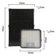 CUBE XL: Proiettore LED a carica solare 9600 lumen. Con PIR e panello deportato
