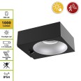 HOLDEN: 1000-lumen solar LED wall light with motion detector. Black
