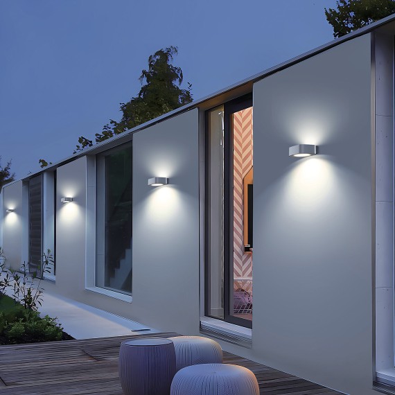 ANGEL: 700-lumen solar LED wall light with...