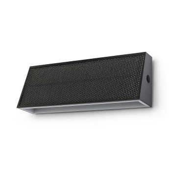 LINER: 700-lumen solar LED wall light with double beam....