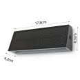 LINER: 700-lumen solar LED wall light with double beam. Anthracite.