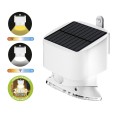 SUGAR: 2000-lumen solar-powered LED spotlight with motion detector. White.
