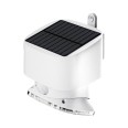 SUGAR: 2000-lumen solar-powered LED spotlight with motion detector. White.