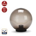 APOLUX: Sfera per esterno in PMMA, 250mm, Attacco E27, fumé
