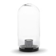 APOLUX: Outdoor dome in PMMA, 15X28cm, E27, transparent.