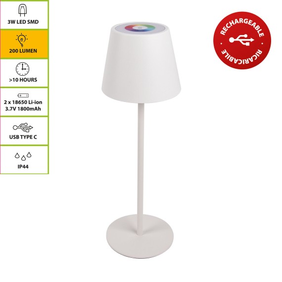 JOSEPHINE 2: Rechargeable LED touch table lamp,...