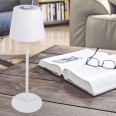 JOSEPHINE 2: Rechargeable LED touch table lamp, White + RGB. Indoor/outdoor. 35cm. White