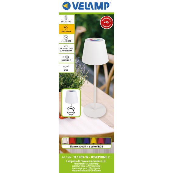 JOSEPHINE 2: Rechargeable LED touch table lamp,...