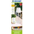 JOSEPHINE 2: Rechargeable LED touch table lamp, White + RGB. Indoor/outdoor. 35cm. White
