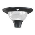 Sphère solaire LED extérieure en PMMA, 200 mm, 3 CCT, 2000 lumens, IP65. Transparente