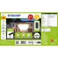 Sphère solaire LED extérieure en PMMA, 200 mm, 3 CCT, 2000 lumens, IP65. Transparente