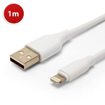 8-pin "Sync & Charge" / USB cable, 1 meter, white 2
