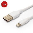 8-poliges „Sync & Charge“-/USB-Kabel, 1 Meter, weiß