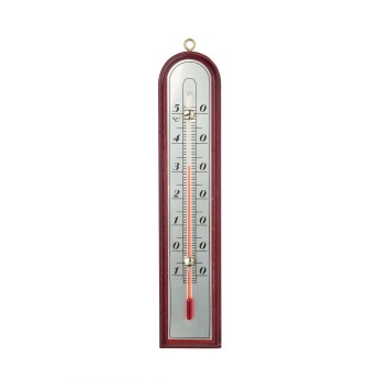 27cm "Luxury" Wooden Indoor/Outdoor Thermometer