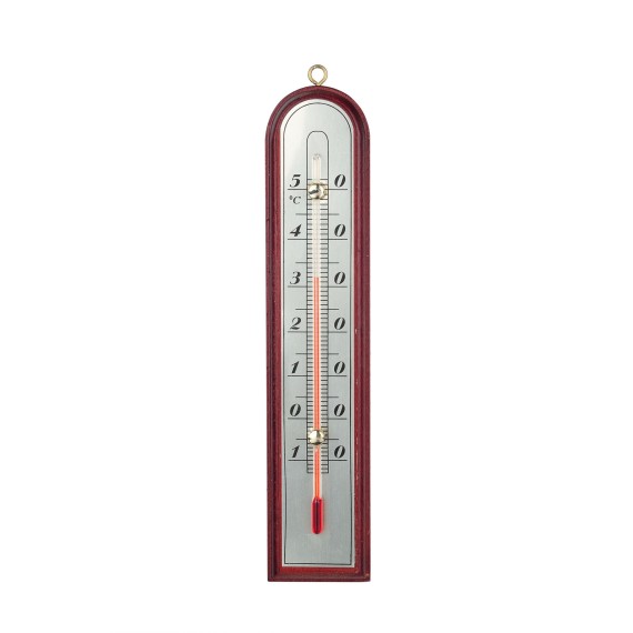 27cm "Luxury" Wooden Indoor/Outdoor Thermometer