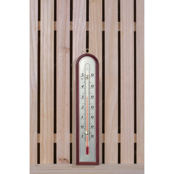 27cm "Luxury" Wooden Indoor/Outdoor Thermometer