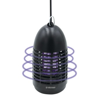 BLACK ZAP: Electric mosquito killer with 7W UV bulb. Black