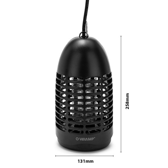 BLACK ZAP: Zanzariera elettrica, con lampadina...