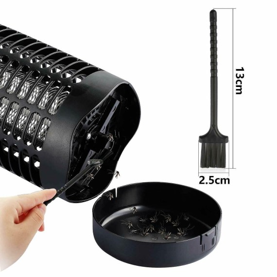 BLACK ZAP: Zanzariera elettrica, con lampadina...