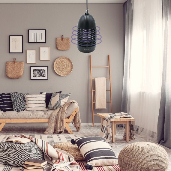 BLACK ZAP: Zanzariera elettrica, con lampadina...