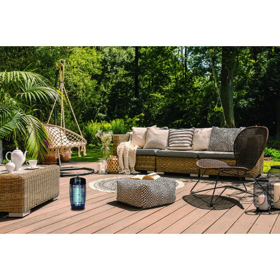 Zanzariera elettrica IPX4, con lampadina UV, 19W