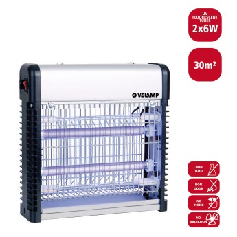 Professional electric mosquito killer. Two 6W UV tubes. 2