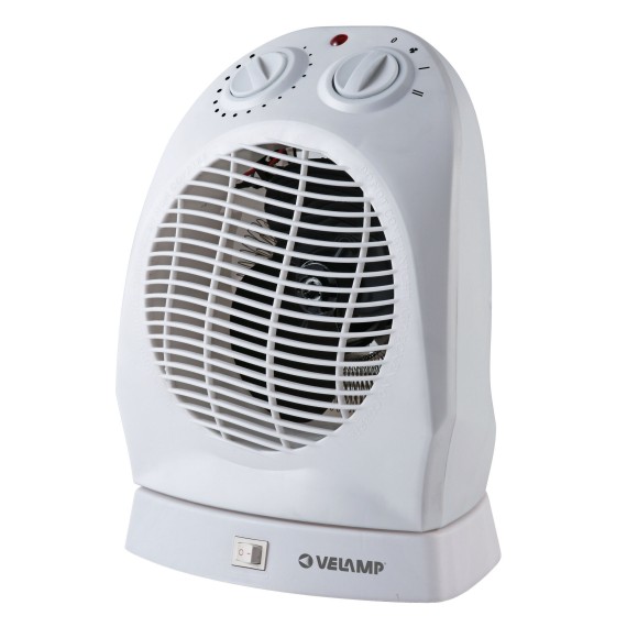Termoventilatore fisso 2kW, 2 velocità, bianco,...