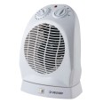 Termoventilatore fisso 2kW, 2 velocità, bianco, base oscillante