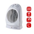 Termoventilatore fisso 2kW, 2 velocità, bianco, base oscillante