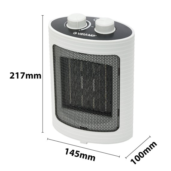 1500W PTC Hot Air Generator. White