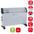 Calefactor convector de 2 kW con función TURBO. Blanco.