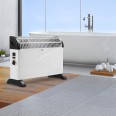 Calefactor convector de 2 kW con función TURBO. Blanco.