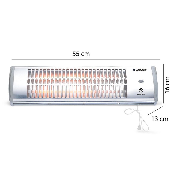 Stufetta murale al quarzo, 1200W
