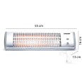 Stufetta murale al quarzo, 1200W