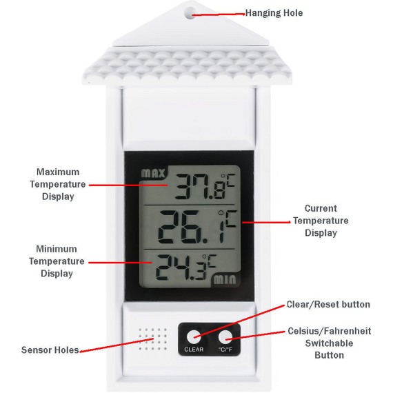 Digitales Innen-/Außenthermometer