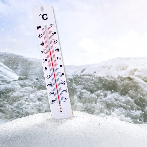 40 cm Kunststoff-Thermometer für den Innen- und...