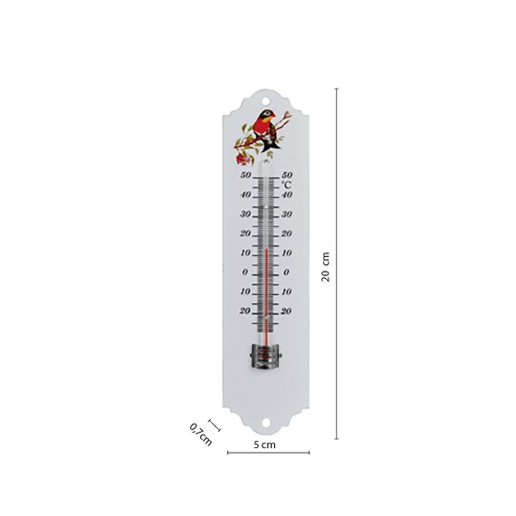 Termometro indoor/outdoor di metallo 20cm