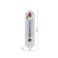 Termometro indoor/outdoor di metallo 20cm