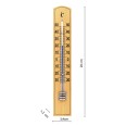 Termometro indoor/outdoor di legno 20cm