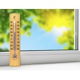 Termometro indoor/outdoor di legno 20cm