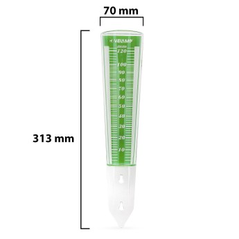 Plastic rain gauge. 2