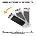Ceramic hot air generator, 2000W, oscillating base. White