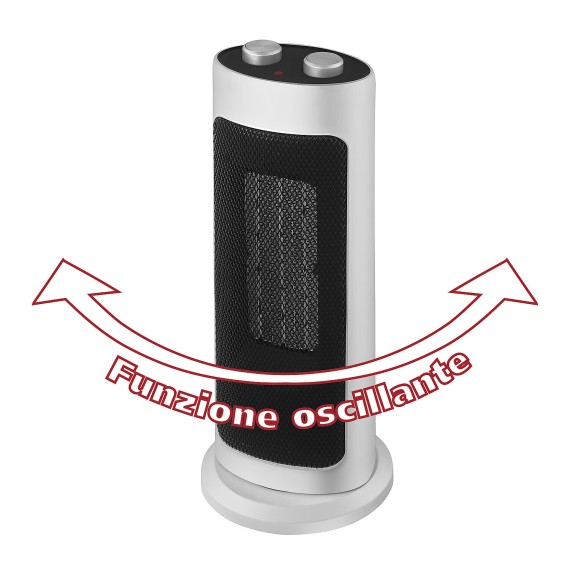 Ceramic hot air generator, 2000W, oscillating...
