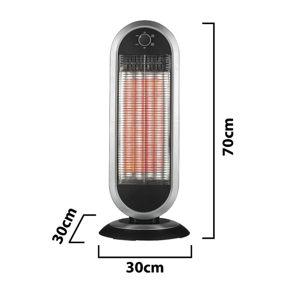 900W carbon radiator with oscillating base....